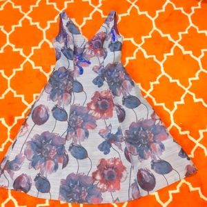 Adrianna papell floral embellished dress size:4